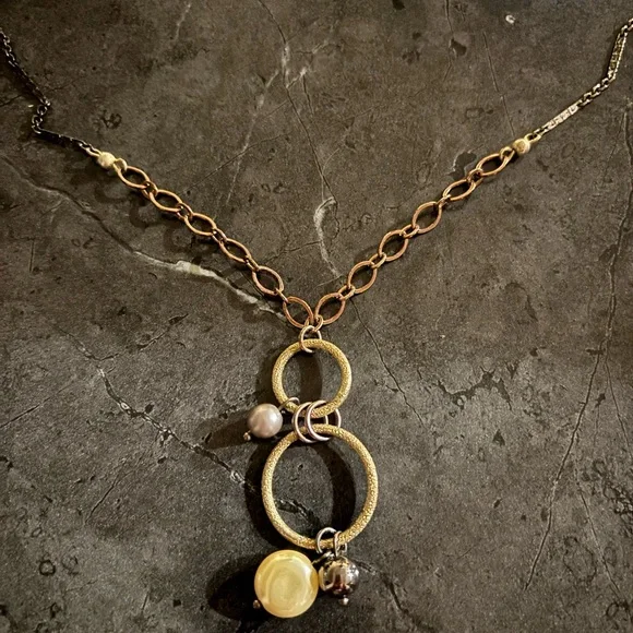 Lia Sophia Multi Tones of Chain necklace - Picture 4 of 6